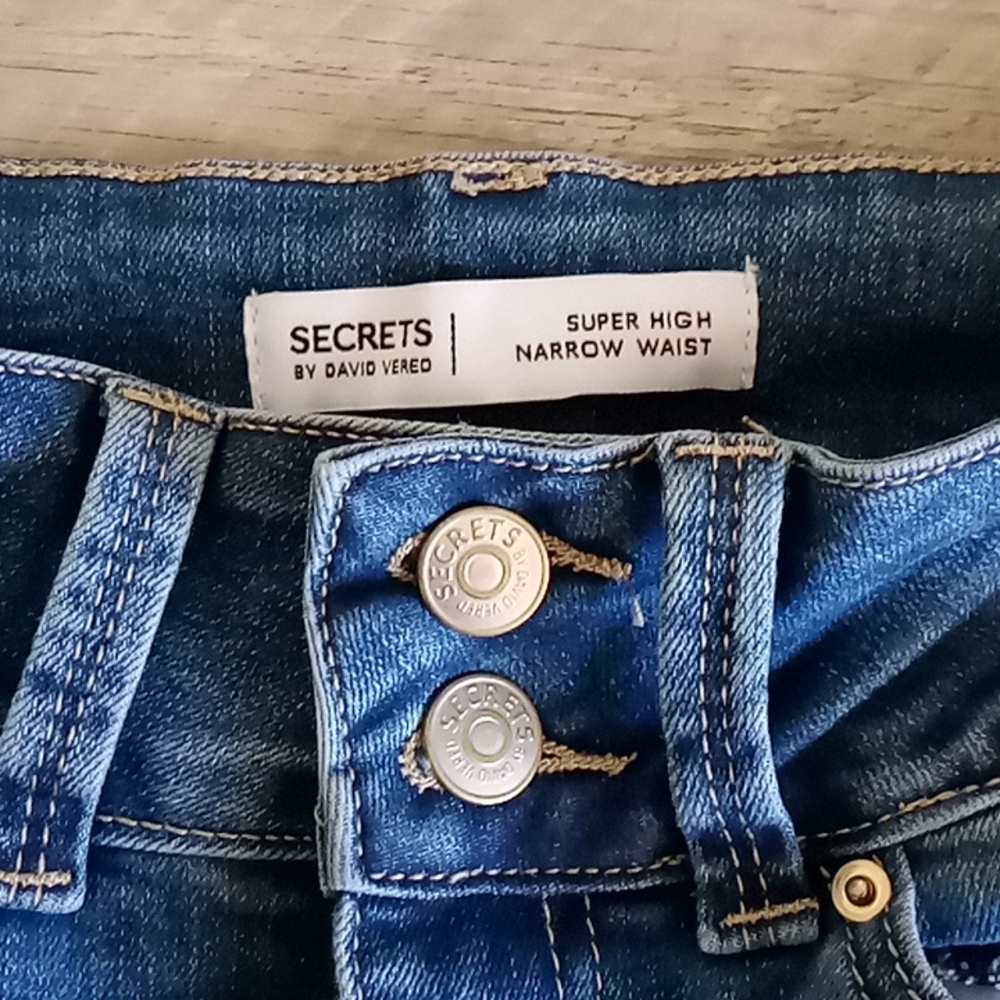 Secrets by David Vered jeans Super high narrow waist size 5/6 - Picture 2 of 6